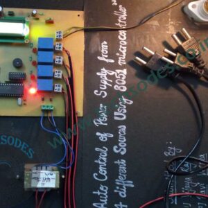 Auto Control Of Power Supply From 4 Different Sources